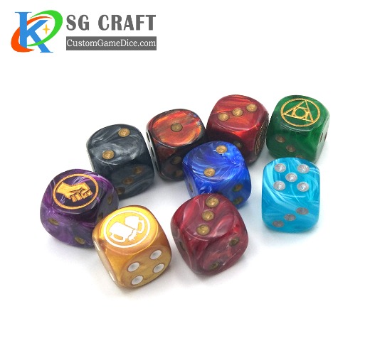 Custom plastic dice