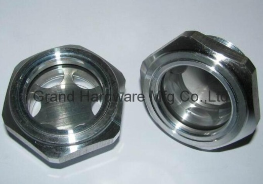 Hexagon head aluminum oil sight glass