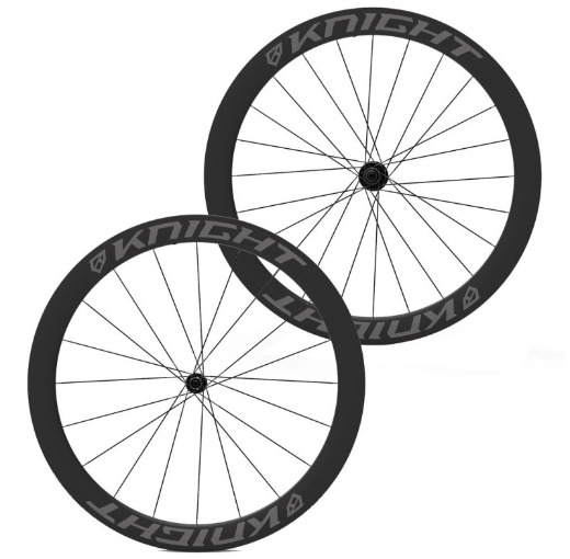 KNIGHT COMPOSITES 50 TUBELESS AERO CARBON CLINCHER R45 WHEELSET - (CV Fastracycles)