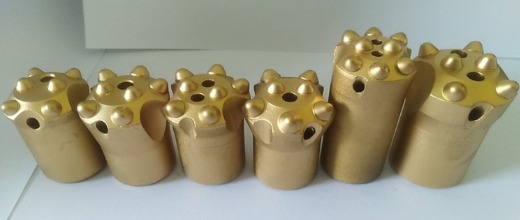 Button Bits Top hammer drill bits have thread bits and tapered bit.